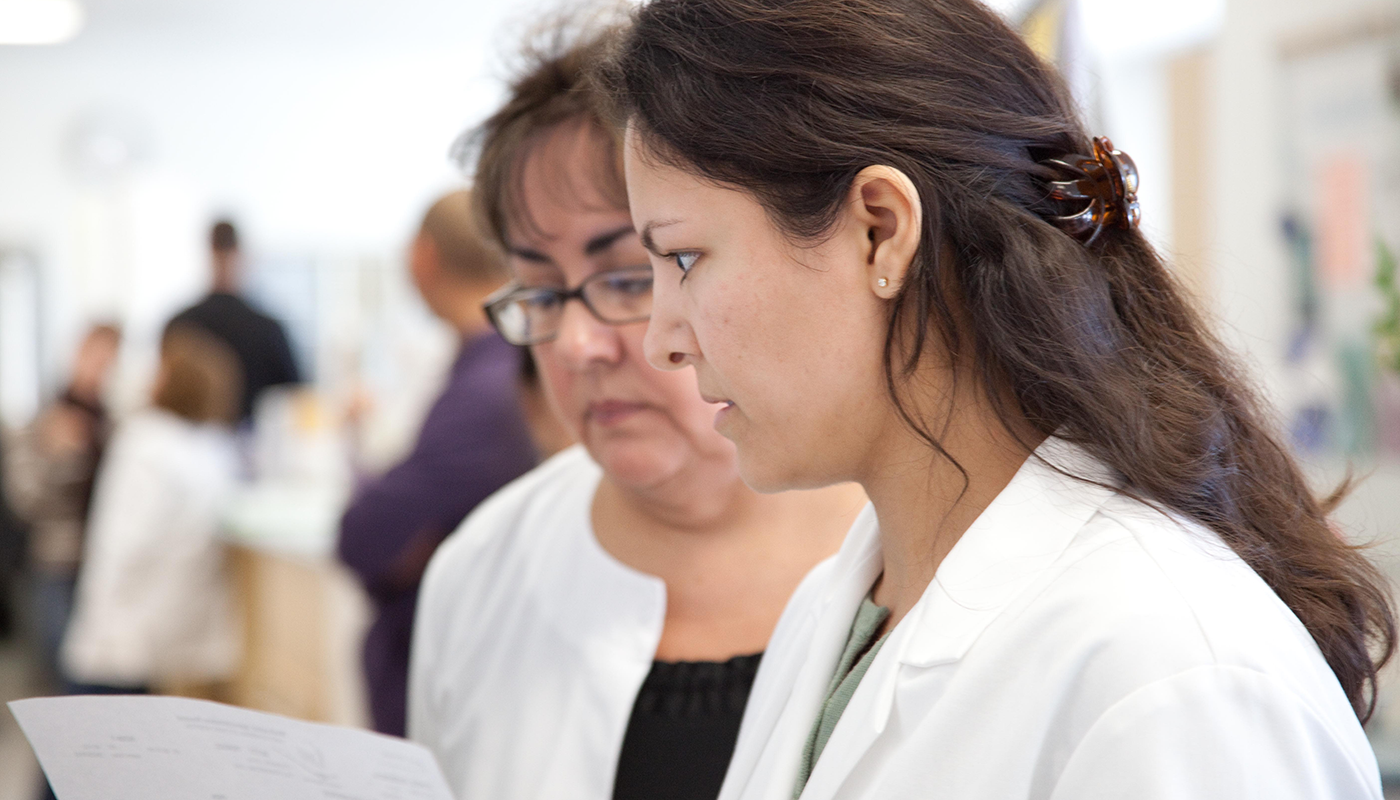 Two Santa Barbara City College nursing students.